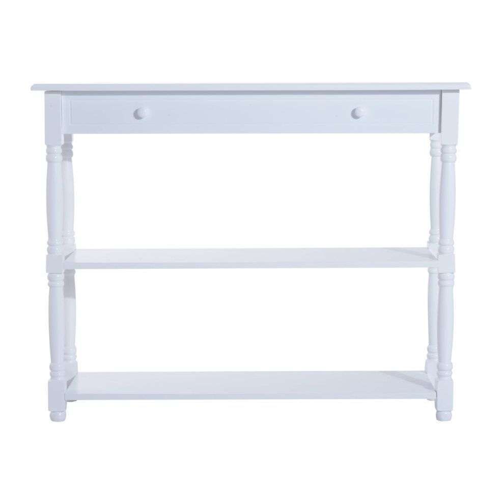 Homcom 3 Tier Console Table | White Hallway Table On Onbuy Pertaining To 3 Tier Console Tables (View 19 of 20)