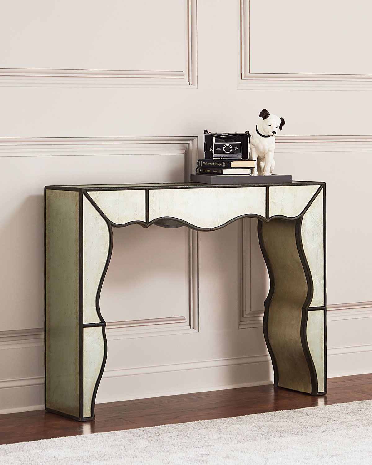 Hooker Furniture Garth Eglomise Mirrored Console Table | Neiman Marcus Inside Mirrored Modern Console Tables (View 2 of 20)