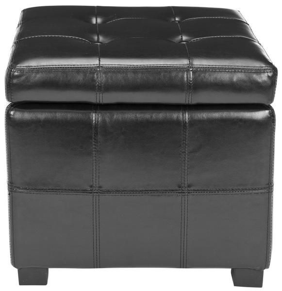 Hud8231b Ottomans – Furnituresafavieh Intended For Charcoal And Camel Basket Weave Pouf Ottomans (View 2 of 20)