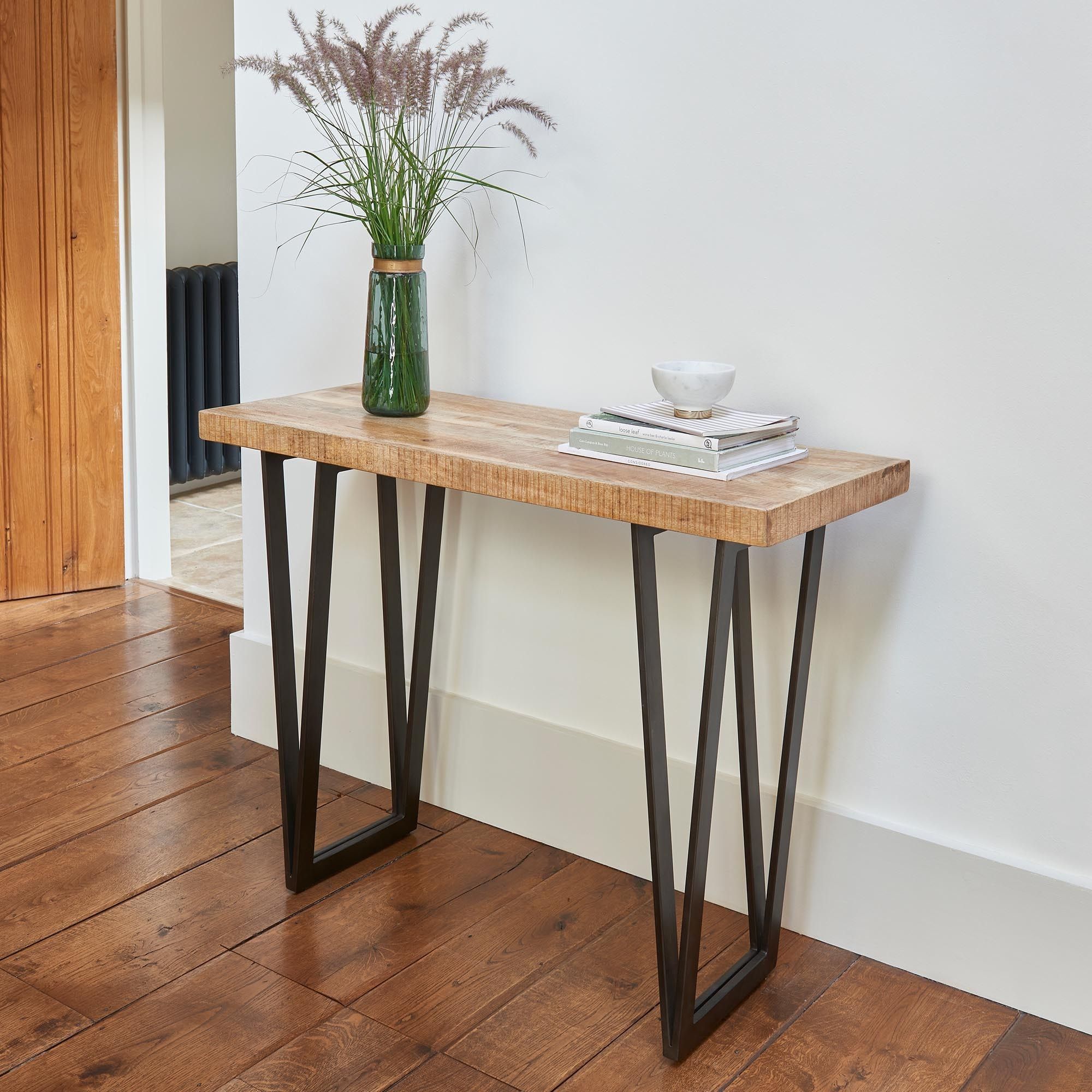 Industrial Mango Wood Console Table | Console Table | Wooden Table For Wood Console Tables (View 16 of 20)