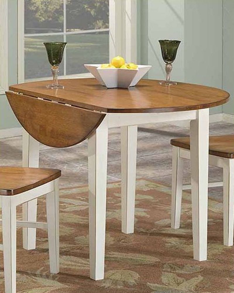 Intercon Drop Leaf Round Dining Table Arlington Inar4242dtab Within Leaf Round Console Tables (View 13 of 20)