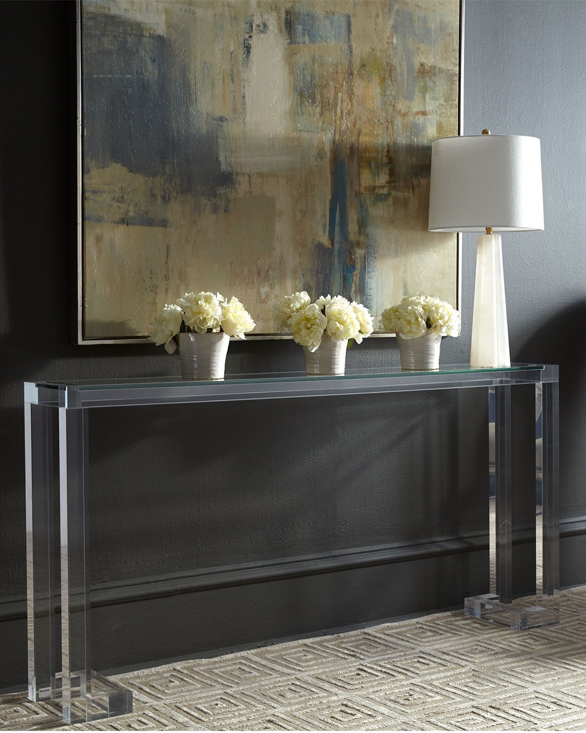 Interlude Home Ava Sofa Table | Console Table Decorating, Acrylic With Regard To Clear Acrylic Console Tables (View 10 of 20)