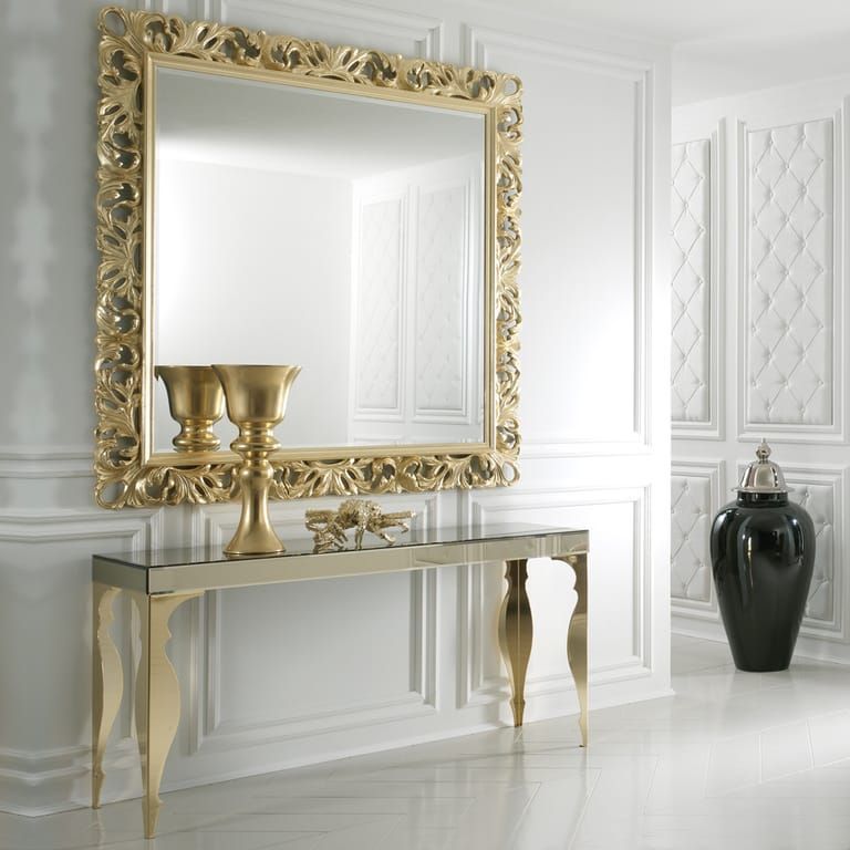 Italian Gold Rococo Mirror – Juliettes Interiors | Mirrored Console Within Gold And Mirror Modern Cube Console Tables (View 5 of 20)