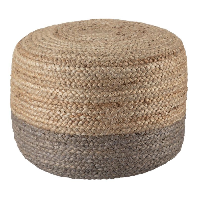 Jaipur Living Oliana Ombre Taupe/ Beige Cylinder Pouf | Pouf Ottoman Pertaining To Taupe And Beige Ombre Cylinder Tall Pouf Ottomans (View 1 of 20)