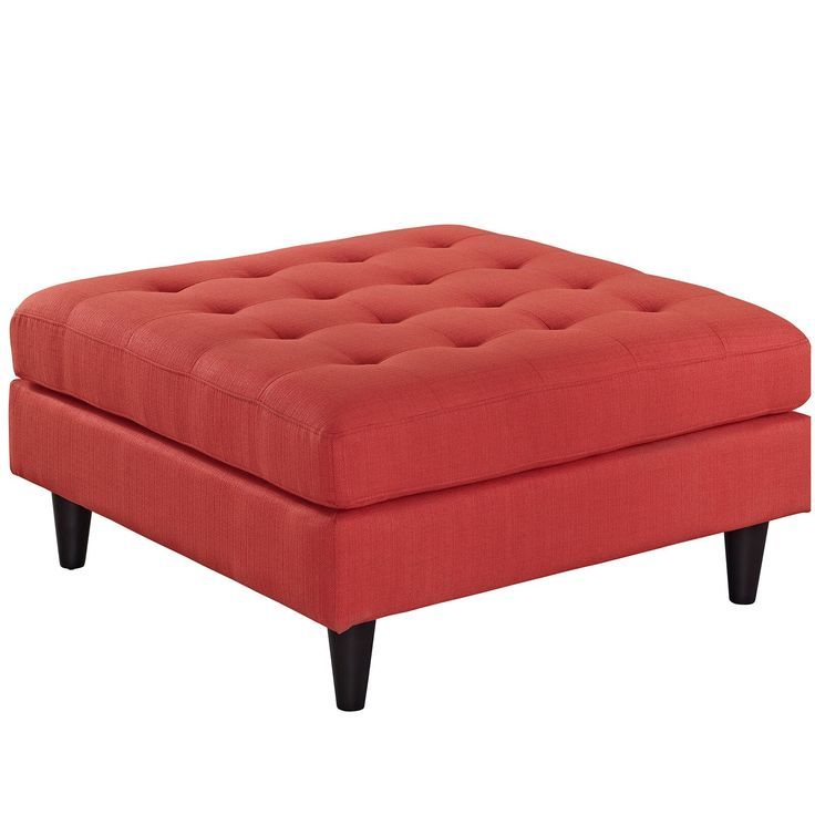 Janeen Cocktail Ottoman | Large Ottoman, Upholstered Fabric, Ottoman In Fabric Tufted Square Cocktail Ottomans (View 20 of 20)