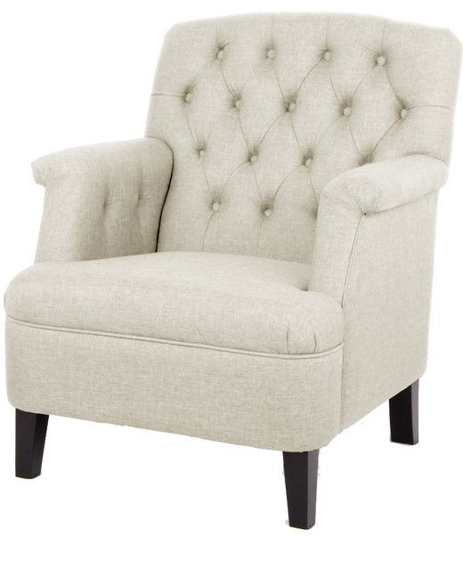 Jester Classic Retro Beige Fabric Upholstered Button Tufted Armchair Throughout Light Beige Round Accent Stools (View 4 of 20)