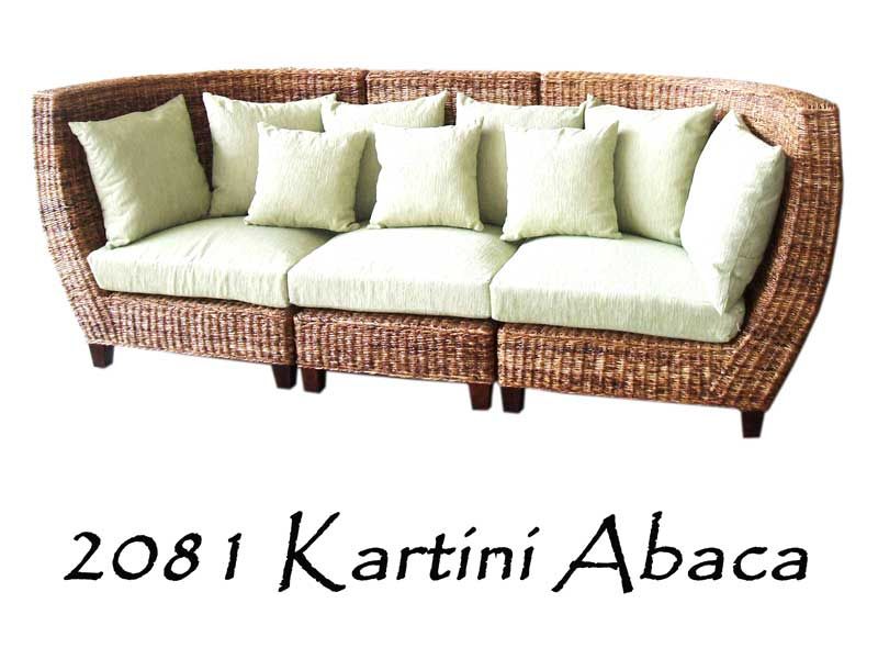 Kartini Abaca Woven Sofa | Natural Rattan Furniture Wholesale Supplier For Natural Woven Banana Console Tables (View 7 of 20)