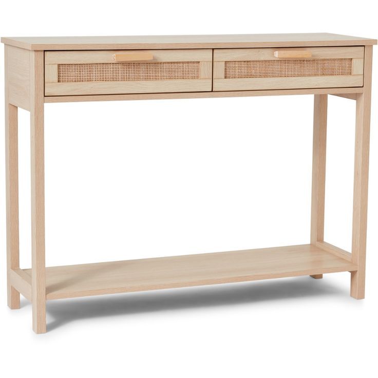 Kodu Hamilton Rattan Console Table | Console Table, Rattan, Open Shelving Intended For Wicker Console Tables (View 9 of 20)