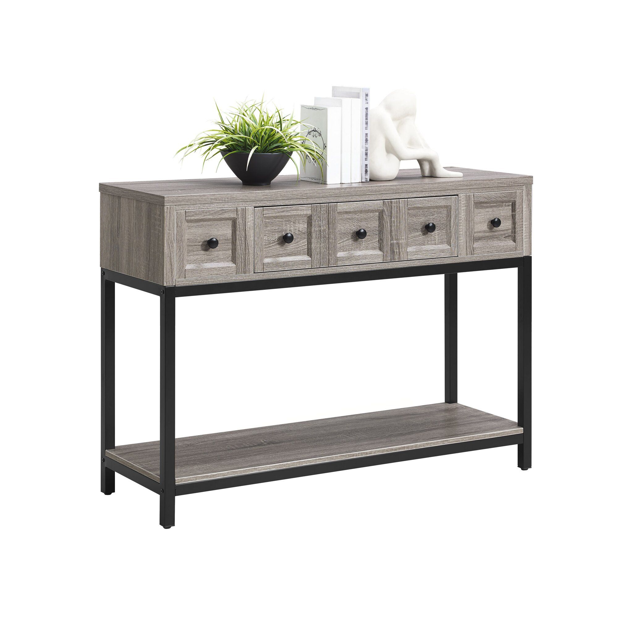 Laurel Foundry Modern Farmhouse Omar Console Table & Reviews | Wayfair Throughout Modern Farmhouse Console Tables (View 13 of 20)