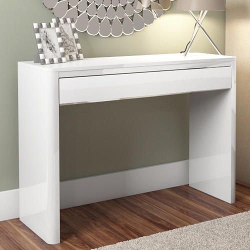 Lexi White High Gloss Console Table | Furniture123 | White Console Pertaining To Gloss White Steel Console Tables (View 4 of 20)