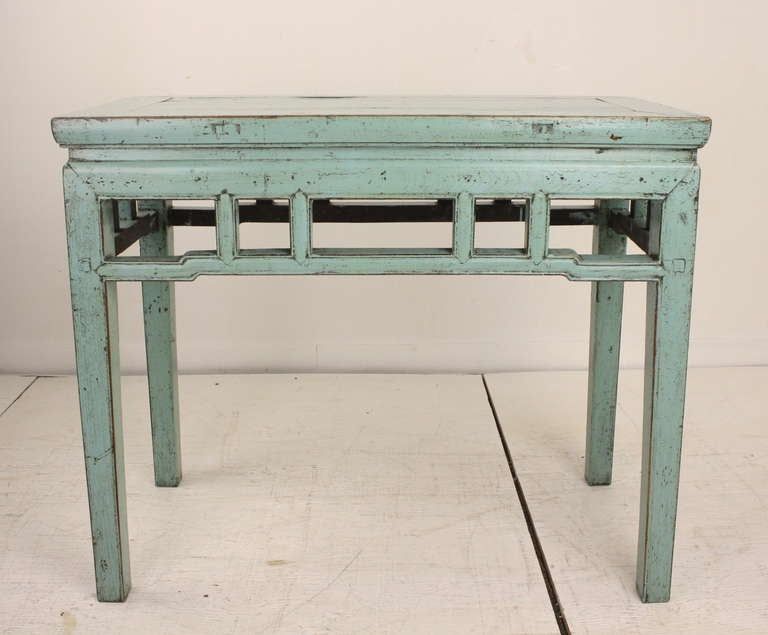 Light Blue Painted Vintage Chinese Console Table At 1stdibs Within Antique Blue Gold Console Tables (View 7 of 20)