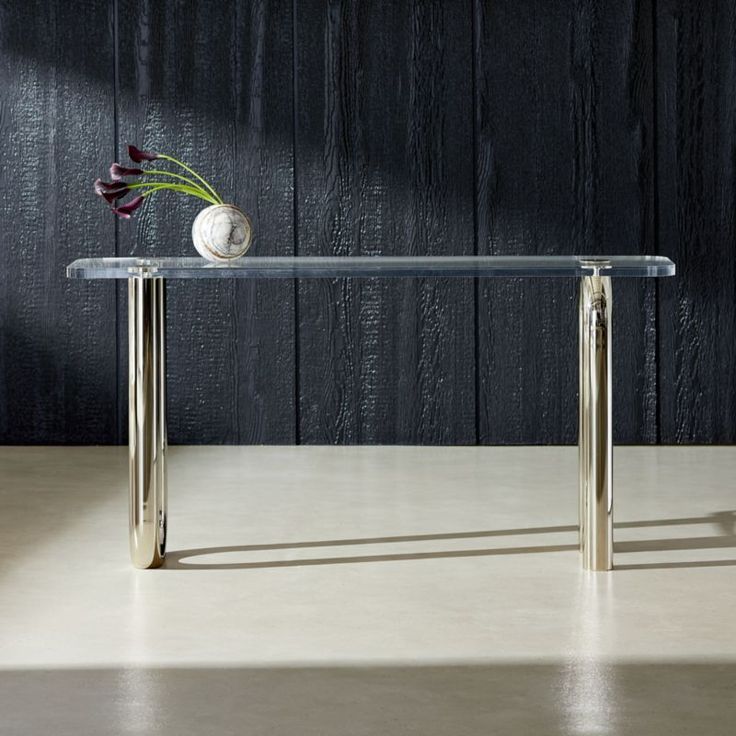Link Acrylic Console Table | Cb2 In 2020 | Leather Console Table With Acrylic Console Tables (View 6 of 20)