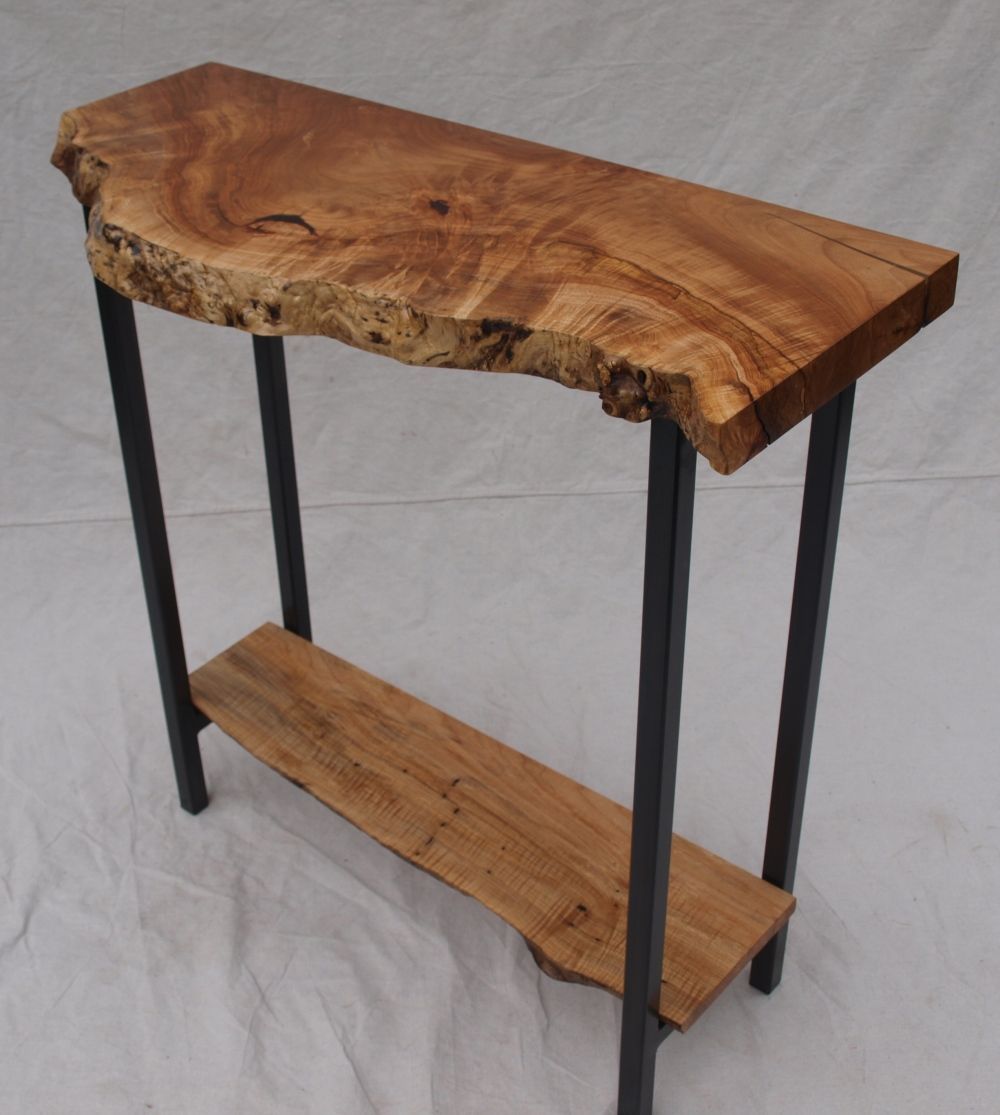 Live Edge Maple Console Table | Live Edge Console Table, Diy Console Throughout Natural Wood Console Tables (View 9 of 20)