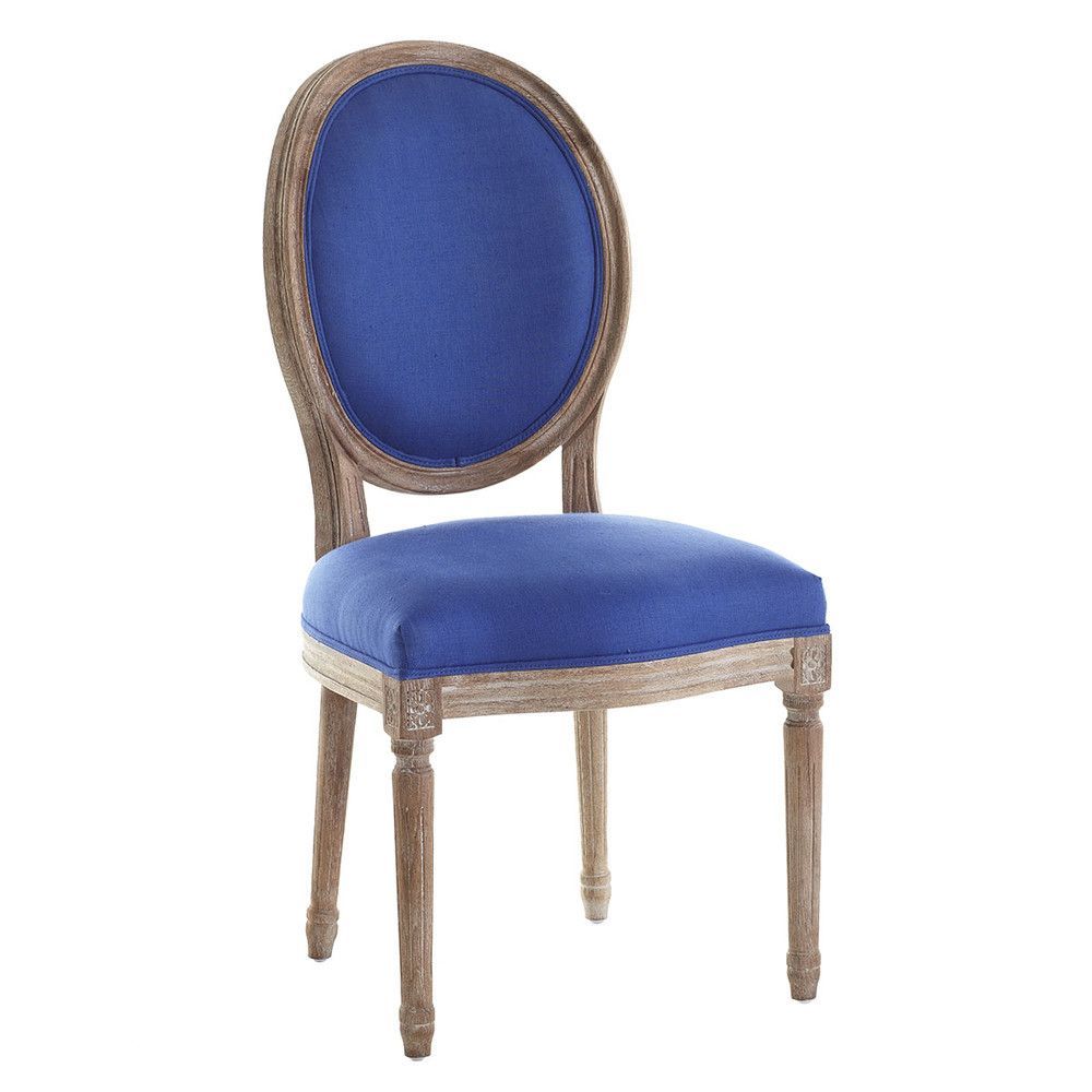 Louis Xvi Dining Chair – Royal Blue | Dining Chairs, Wicker Dining With Regard To Royal Blue Round Accent Stools With Fringe Trim (View 8 of 20)