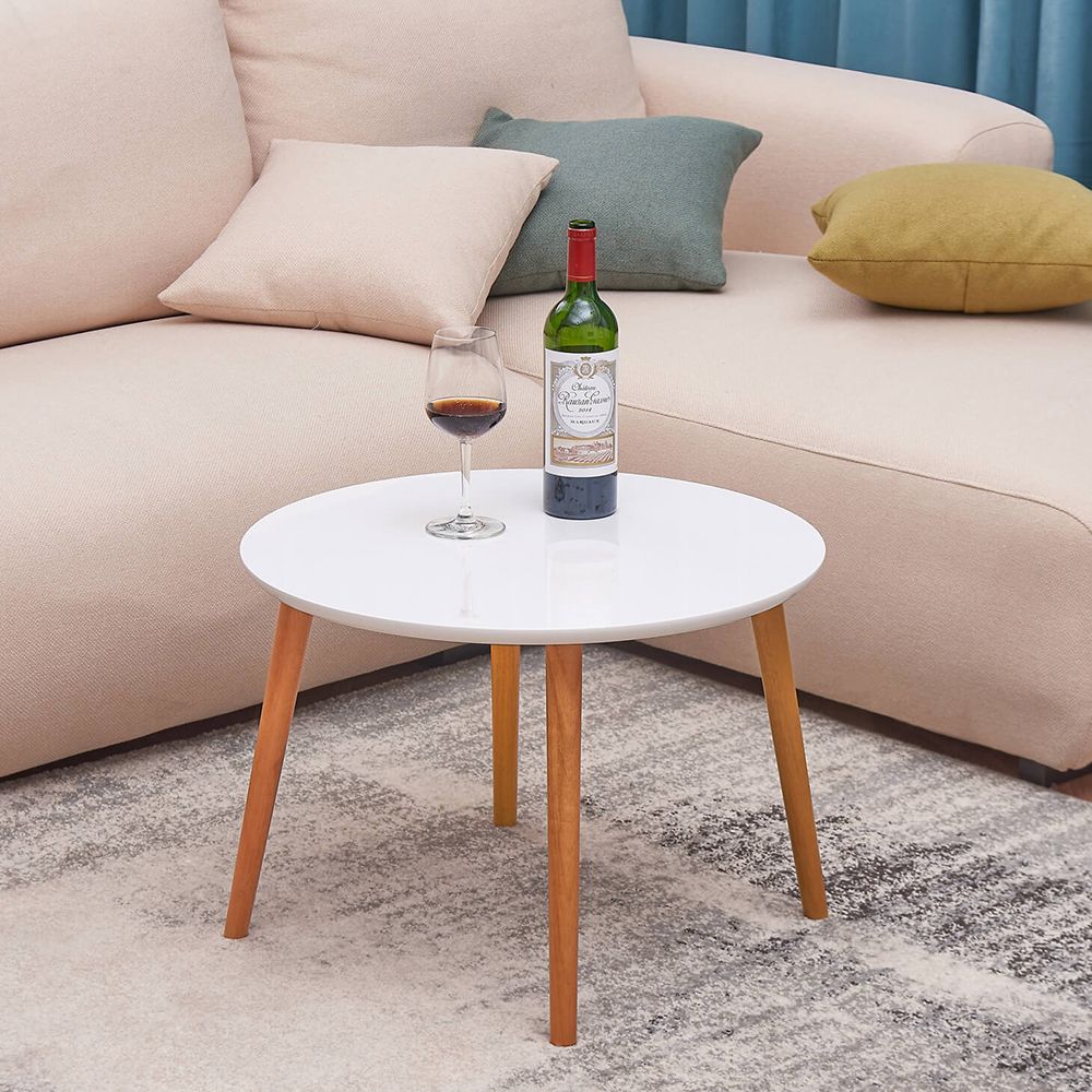 Lowestbest Modern Round Nesting Coffee Table, Side Table Furniture With Intended For Barnside Round Console Tables (View 7 of 20)