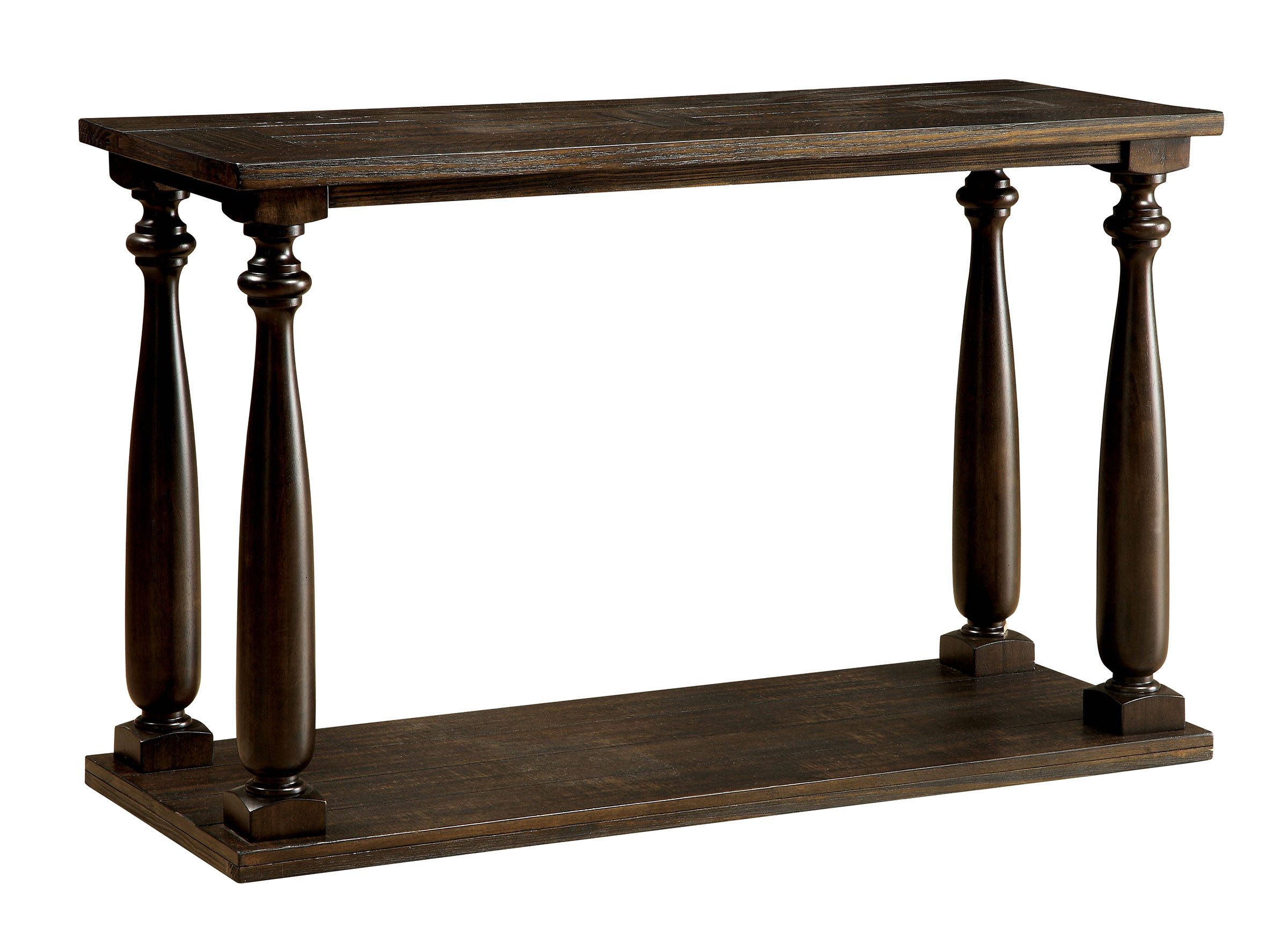 Luannfurniture Of America Cm4420s Sofa Table In Dark Walnut Intended For Dark Walnut Console Tables (View 2 of 20)