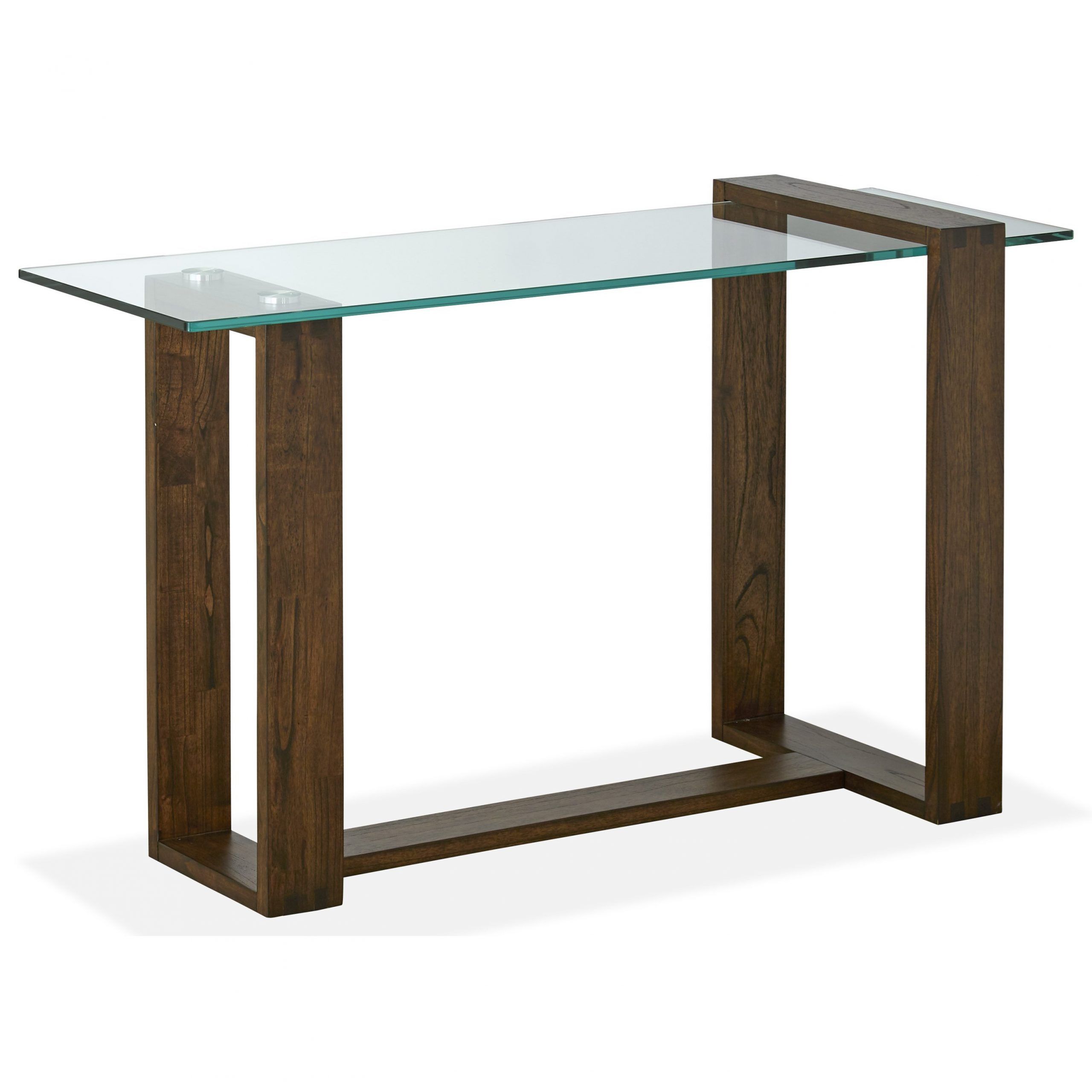 Magnussen Home Bristow T4527 73 Contemporary Rectangular Sofa Table With Regard To Chrome And Glass Rectangular Console Tables (View 3 of 20)