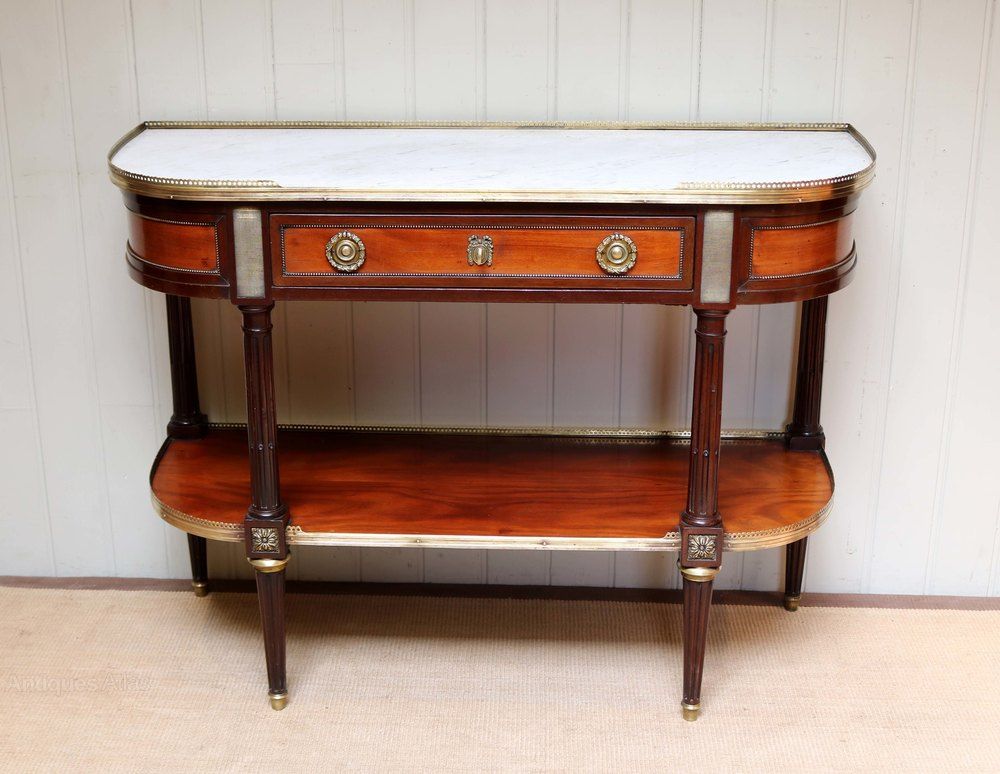 Mahogany Marble Top Console Table – Antiques Atlas Intended For Marble Console Tables (View 3 of 20)