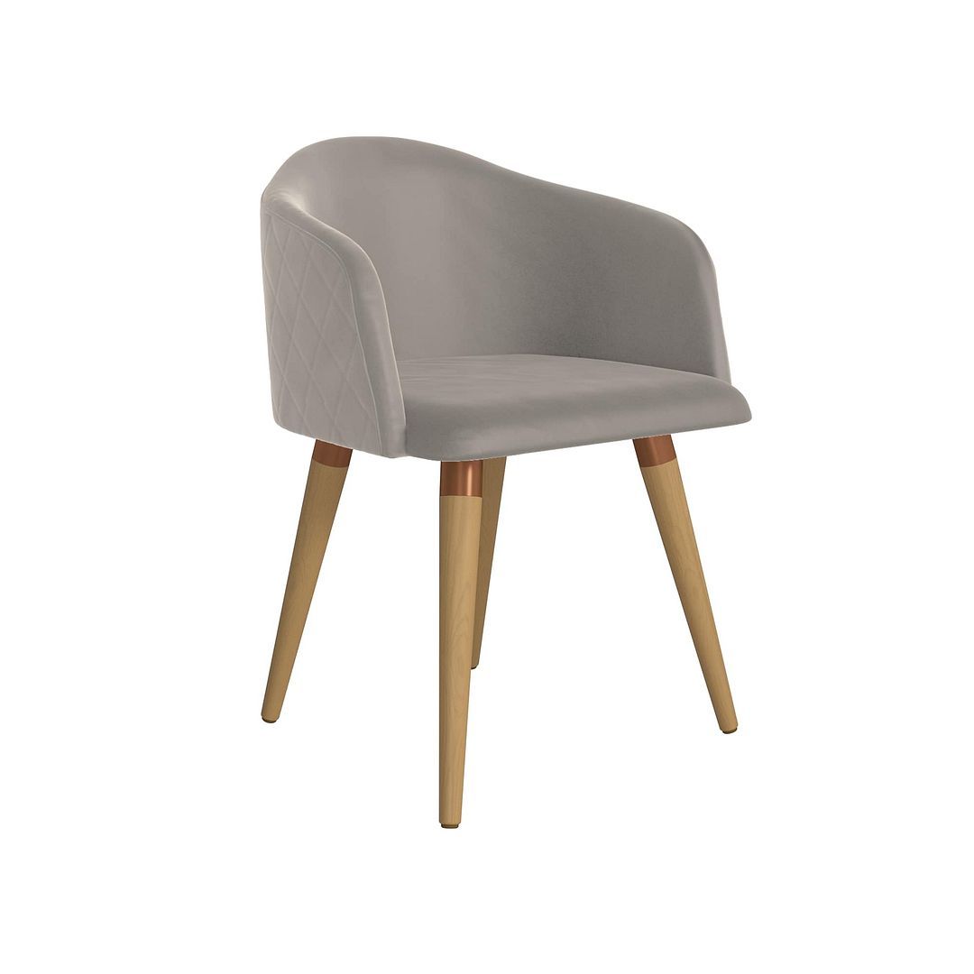 Manhattan Comfort Kari Velvet Matelassé Accent Chair In Beige – Walmart Pertaining To Light Beige Round Accent Stools (Gallery 20 of 20)