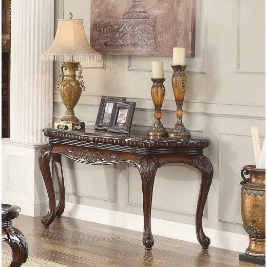 Mariacarla Dark Cherry Marble Top Occasional Table Set – 1stopbedrooms (View 15 of 20)