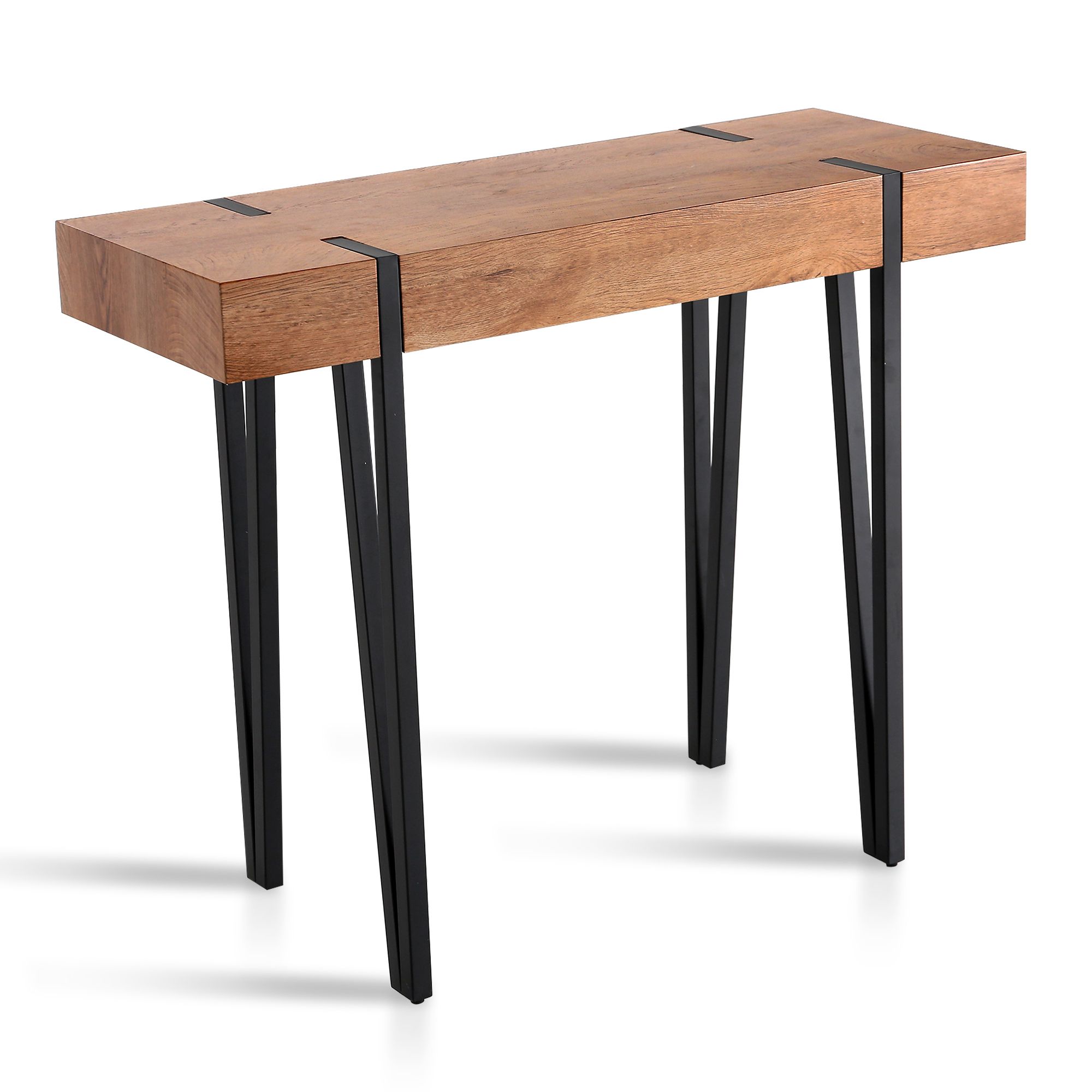 Mcombo Modern Industrial Console Table , Rustic And Modern Style Throughout Rustic Barnside Console Tables (View 17 of 20)