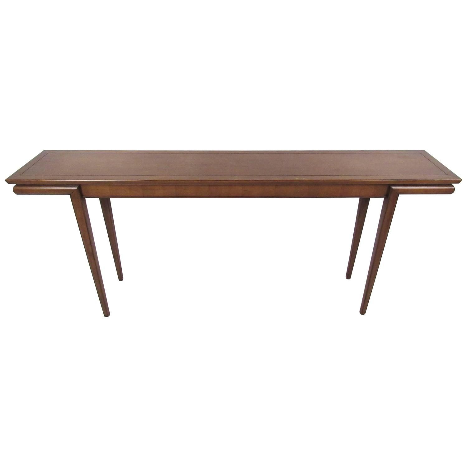 Mid Century Modern American Walnut Console Table At 1stdibs Inside Walnut Console Tables (View 12 of 20)