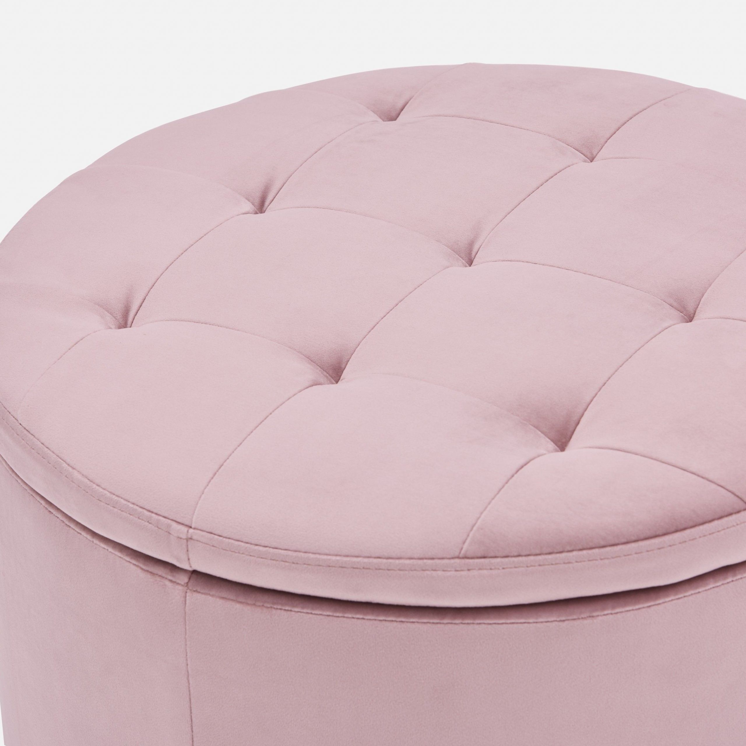 Mily – Velvet Ottoman With Storage – Purple And Pink | Velvet Ottoman With Regard To Lavender Fabric Storage Ottomans (View 11 of 20)