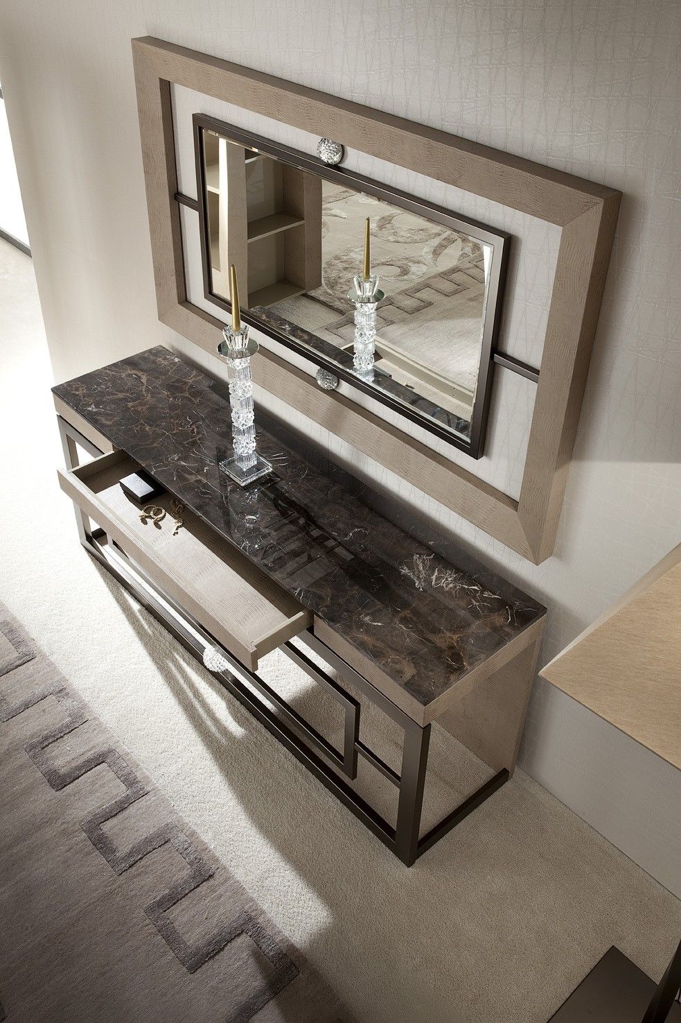 Modern Console Table With Storage | Glass Console Table | Los Angeles In Square Modern Console Tables (View 10 of 20)