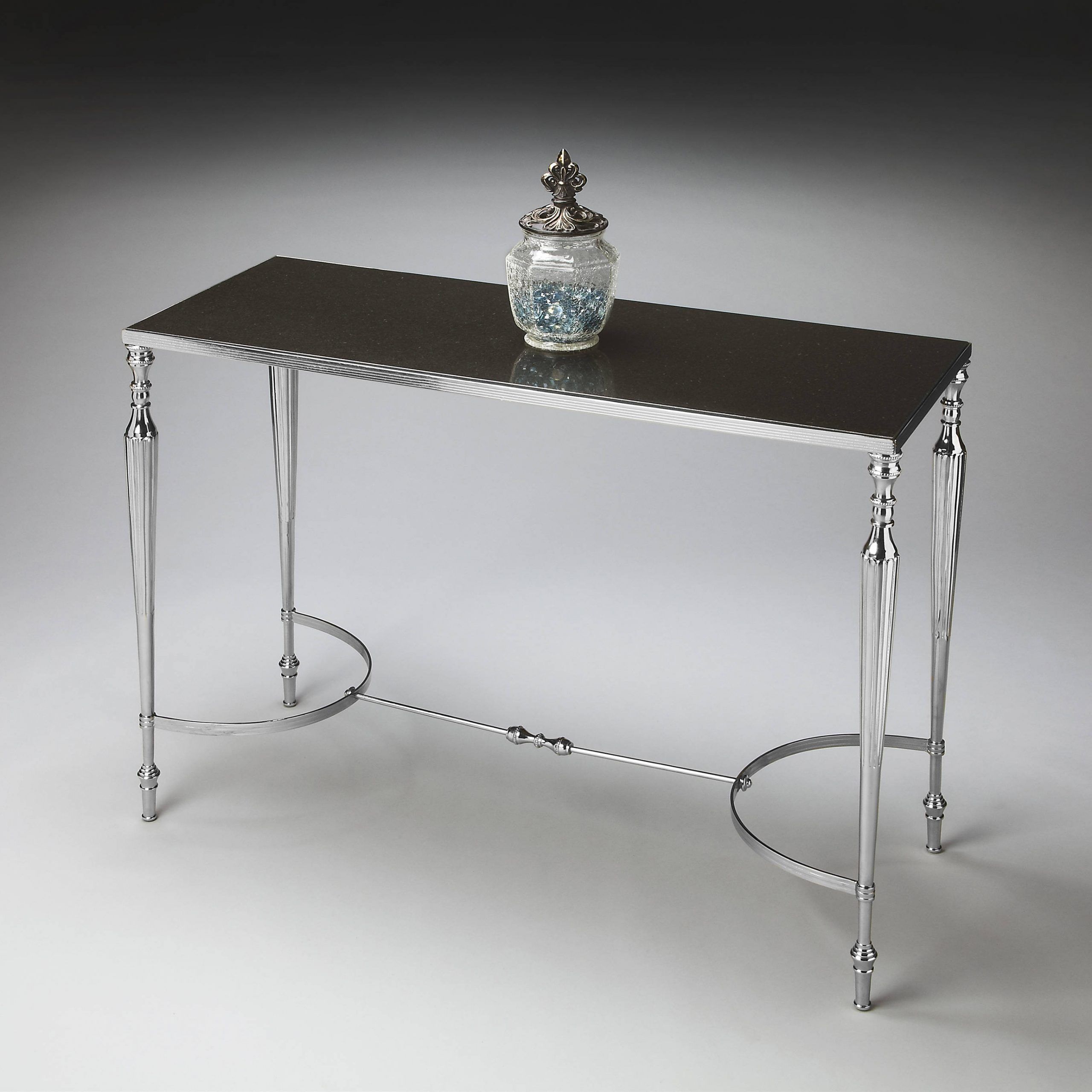 Modern Expressions Transitional Faux Stone Console Sofa Table | The Pertaining To Square Modern Console Tables (View 3 of 20)