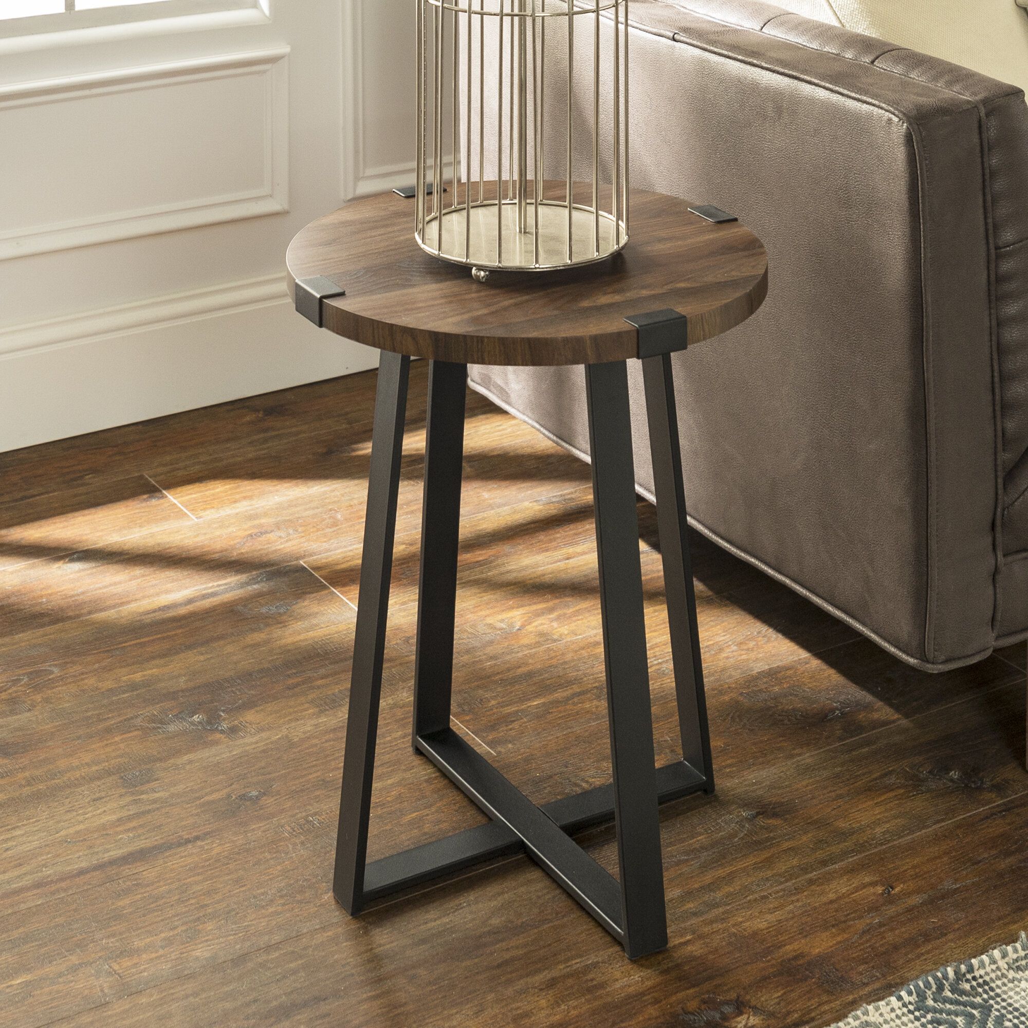 Modern Farmhouse End & Side Tables You'll Love In 2020 Throughout White Grained Wood Hexagonal Console Tables (Gallery 19 of 20)