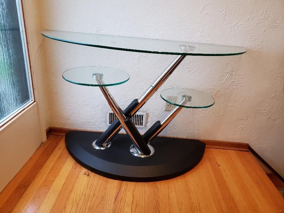 Modern Glass/chrome Console Table Victoria City, Victoria For Glass And Chrome Console Tables (View 18 of 20)
