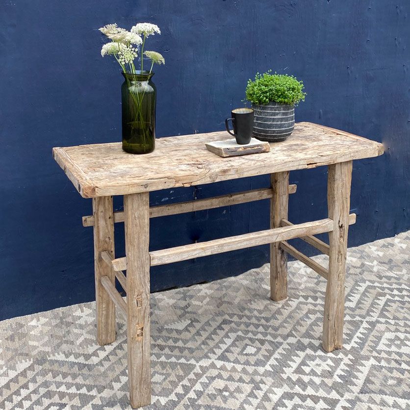 Modern Rustic Antique Console Table | Harry – Home Barn Vintage Pertaining To Large Modern Console Tables (View 13 of 20)