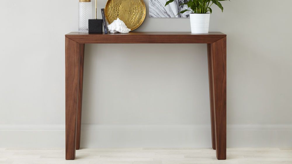Modern Walnut Console Table | Styling Surface | Uk Delivery Regarding 2 Piece Modern Nesting Console Tables (View 5 of 20)