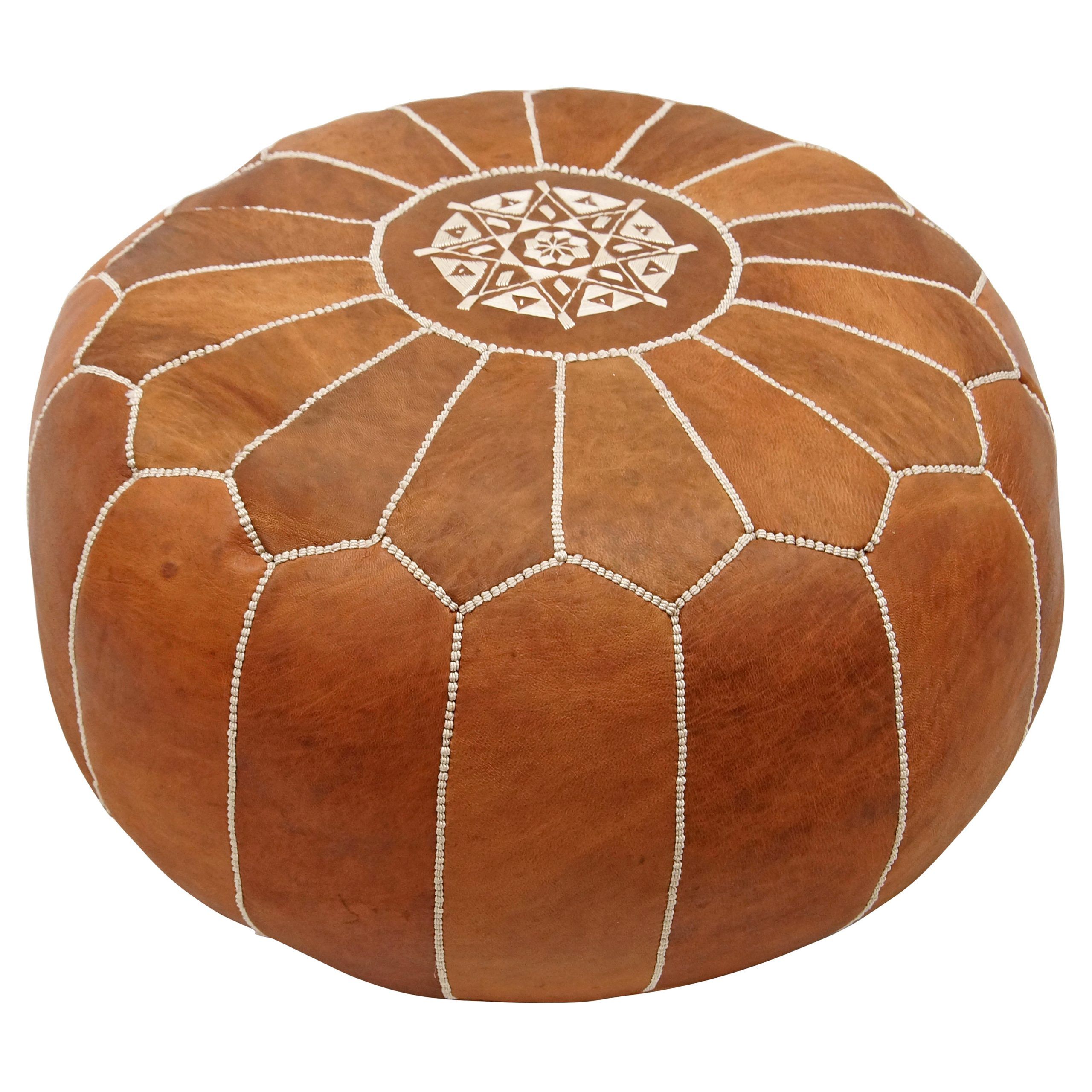 Moroccan Ottoman At Hayneedle With Brown Moroccan Inspired Pouf Ottomans (View 17 of 20)