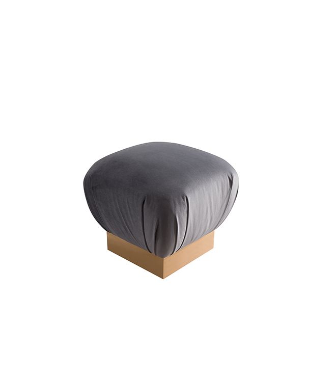 Moroccan Velvet Ottoman Pouf (grey) • Lux Lounge Efr (888) 247 4411 Pertaining To Gray Velvet Brushed Geometric Pattern Ottomans (Gallery 20 of 20)