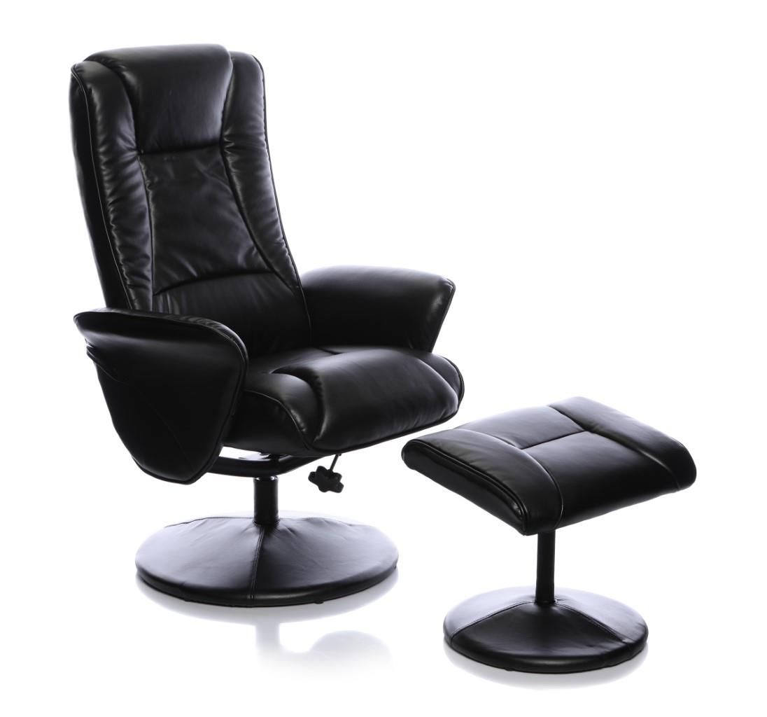 Naples Black Memory Foam Swivel Recliner Chair In Faux Leather With Throughout Black Faux Leather Swivel Recliners (View 2 of 20)