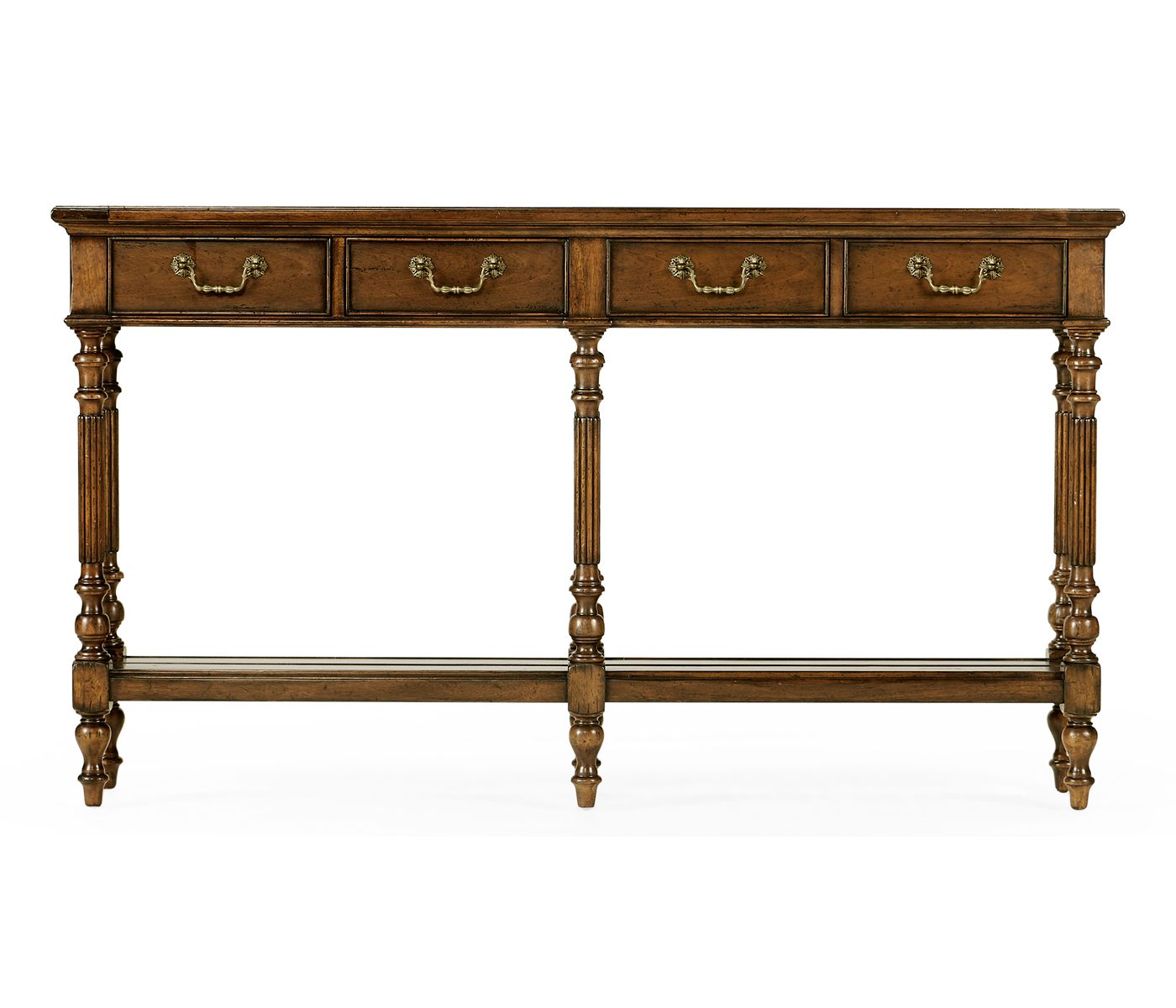 Narrow Walnut Console Antique Finish With Hand Finished Walnut Console Tables (View 13 of 20)