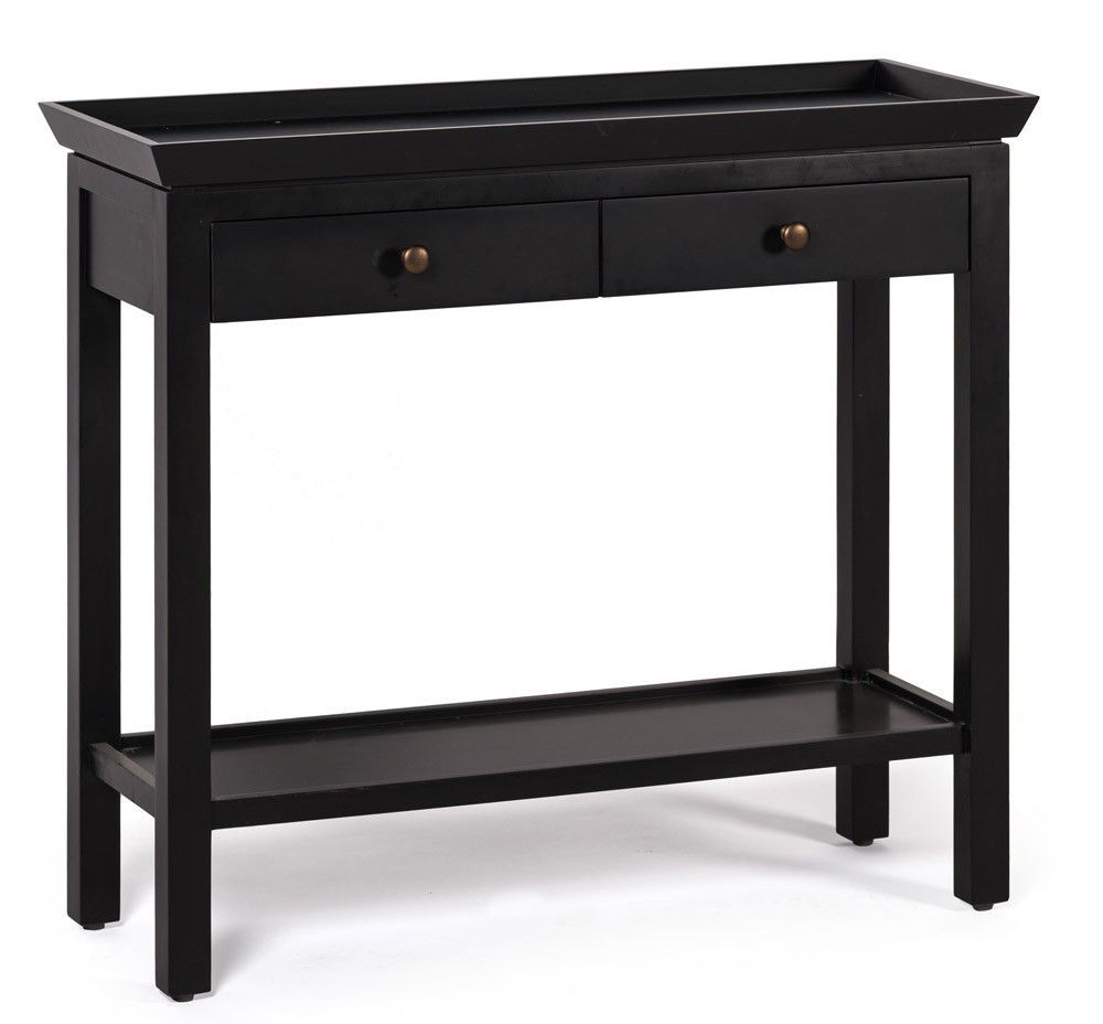 Neptune Aldwych Small Console Table – Warm Black | Gf&i Co | Black Intended For Warm Pecan Console Tables (View 2 of 20)