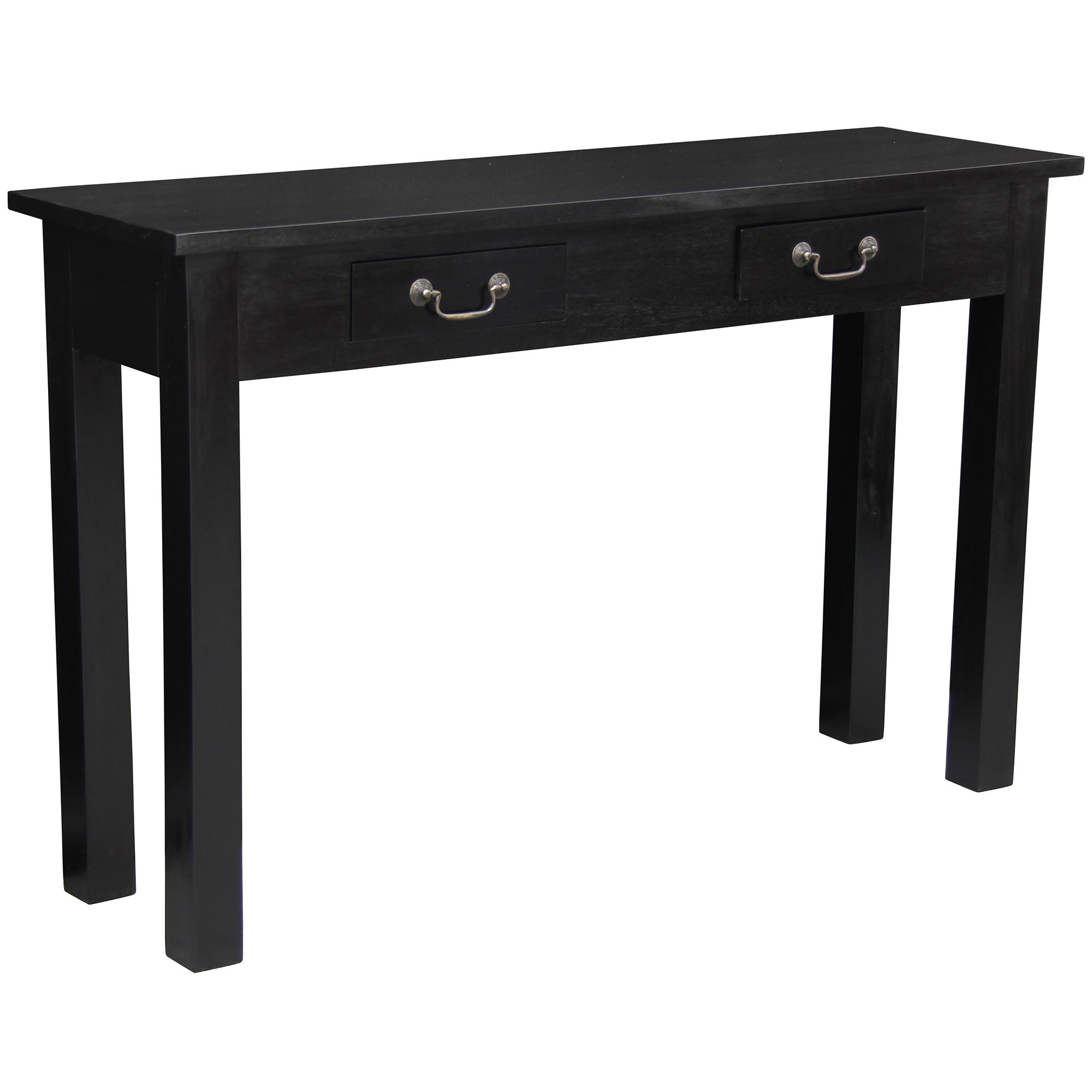 New Black Larsson 2 Drawer Mahogany Console Table  Designs,console With Regard To 2 Drawer Oval Console Tables (View 13 of 20)