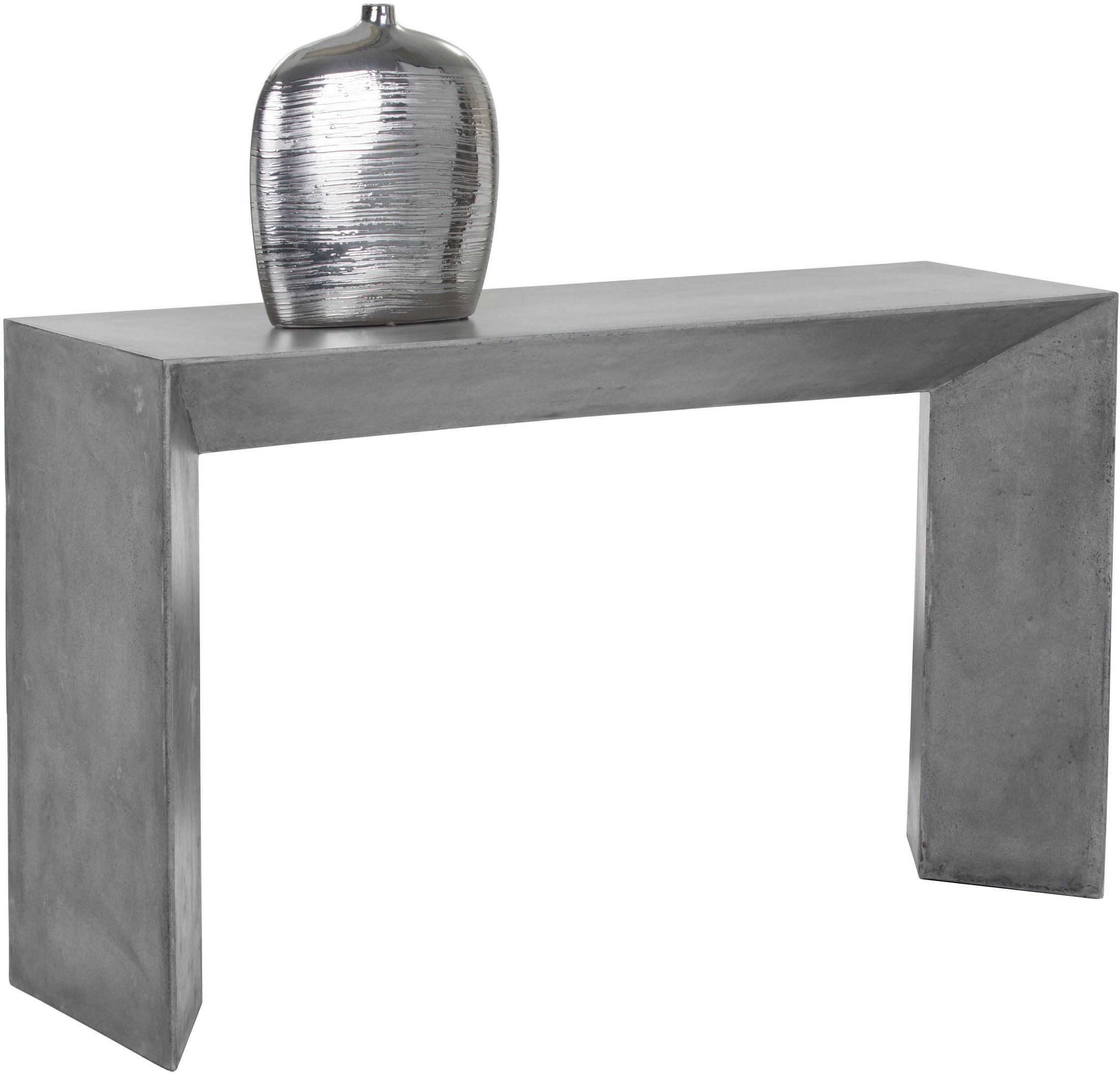 Nomad Grey Concrete Console Table From Sunpan | Coleman Furniture With Gray And Black Console Tables (Gallery 20 of 20)
