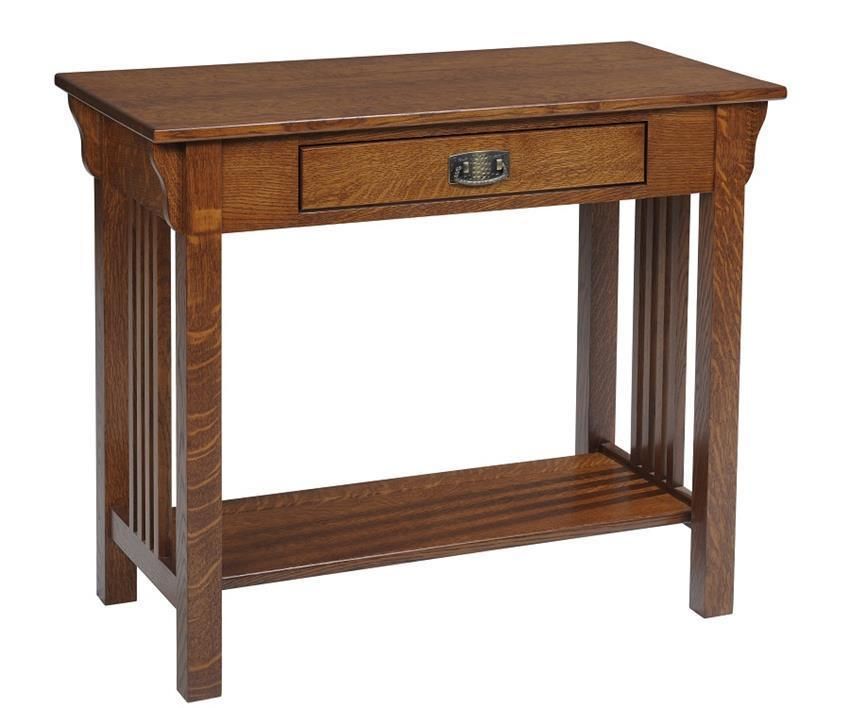 Oak Mission Sofa Table From Dutchcrafters Amish Furniture With Metal And Mission Oak Console Tables (View 4 of 20)