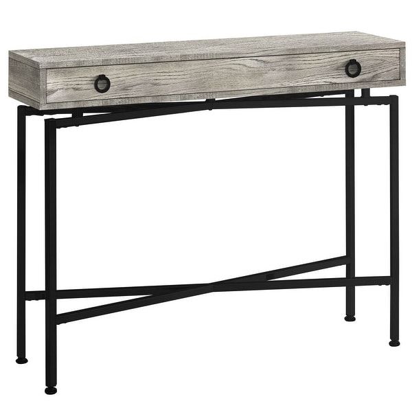 Offex 42"l Contemporary Grey Reclaimed Wood Look Accent Console Table With Regard To Smoke Gray Wood Console Tables (View 11 of 20)