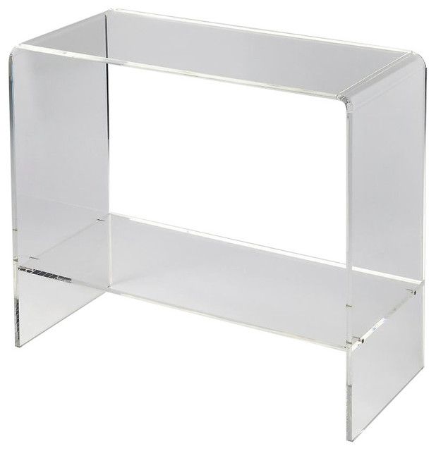 Offex Modern Rectangular Acrylic Console Table, Clear – Modern With Regard To Clear Acrylic Console Tables (View 2 of 20)