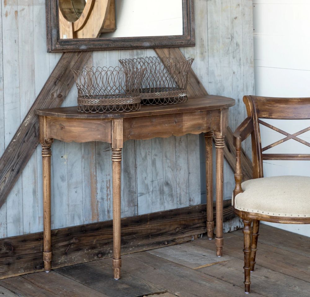 Old Pine Console Table | Wood Console, Wood Console Table, Console Table Throughout Antique Blue Wood And Gold Console Tables (View 3 of 20)