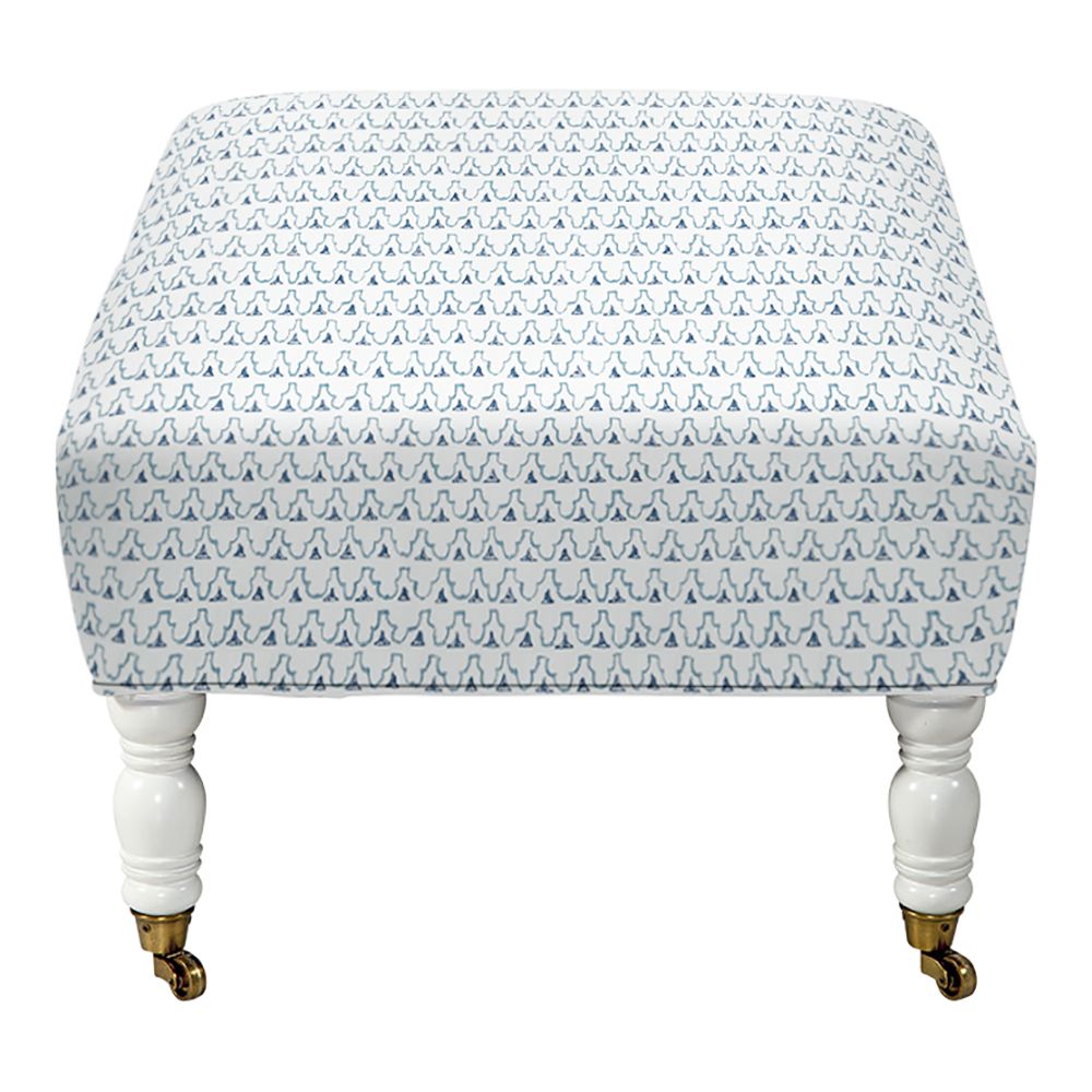 Oliver Cocktail Ottoman, Amari Navy Cotton Blend – Imagine Home In Navy Cotton Woven Pouf Ottomans (View 5 of 20)