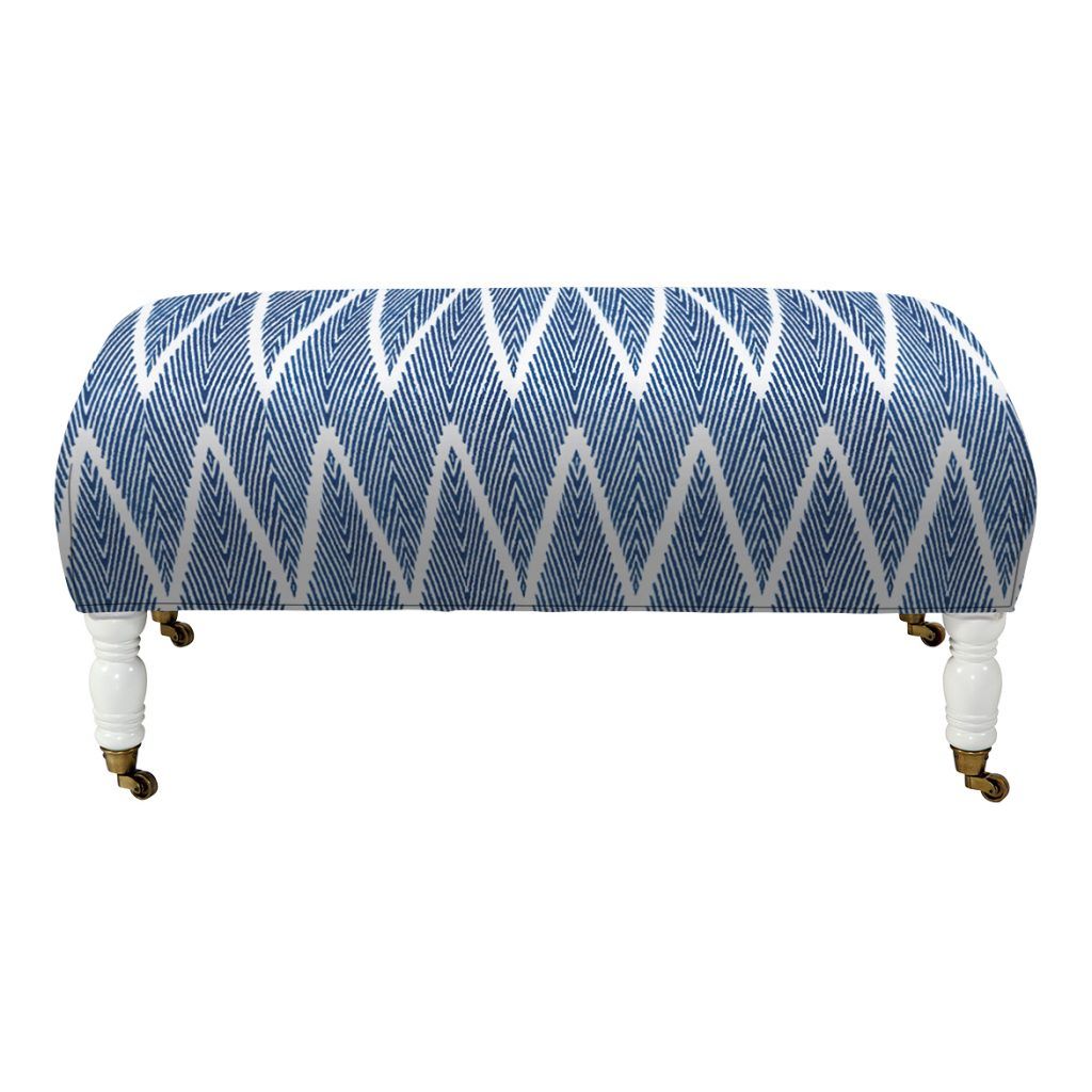 Oliver Cocktail Ottoman, Bali Navy Cotton Blend – Imagine Home With Regard To Navy Cotton Woven Pouf Ottomans (View 8 of 20)