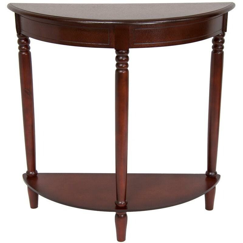 Oriental Furniture Half Round Console Table & Reviews | Wayfair With Regard To Round Console Tables (View 7 of 20)