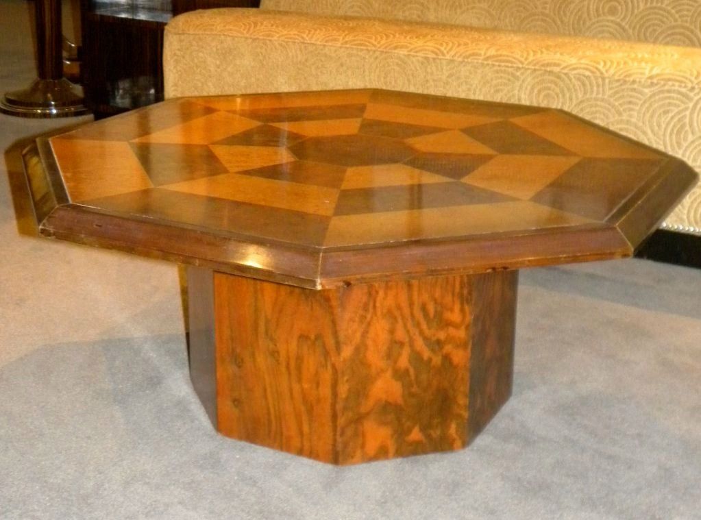 Original Two Tone Octagon Coffee Table For Sale At 1stdibs Pertaining To Octagon Console Tables (View 9 of 20)