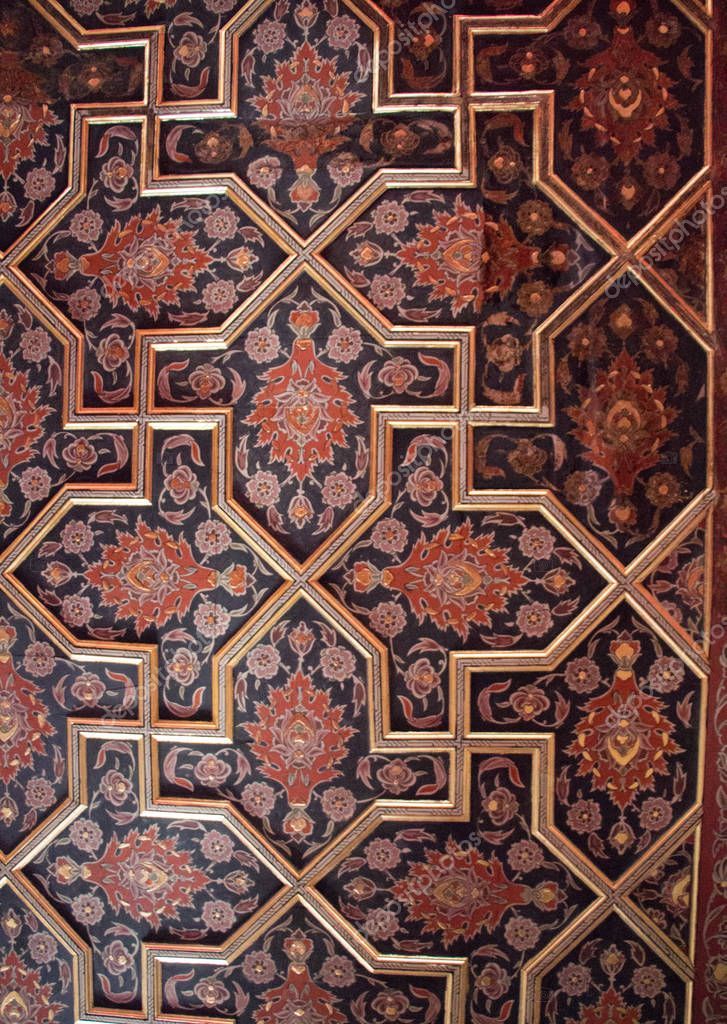 Ottoman Turkish Art Geometric Patterns Wood — Stock Photo © Turgayada Inside Brushed Geometric Pattern Ottomans (View 9 of 20)