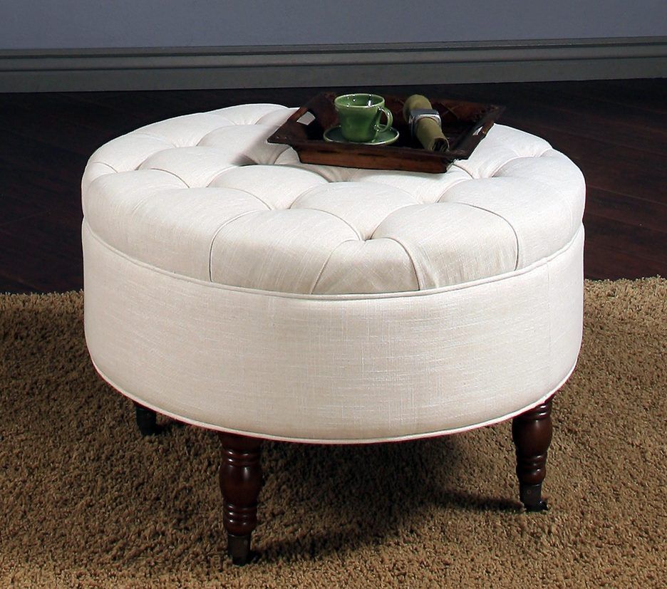 Ottoman:splendid Square Storage Ottoman With Tray Extra Large Round Inside Gray And Cream Geometric Cuboid Pouf Ottomans (View 2 of 20)